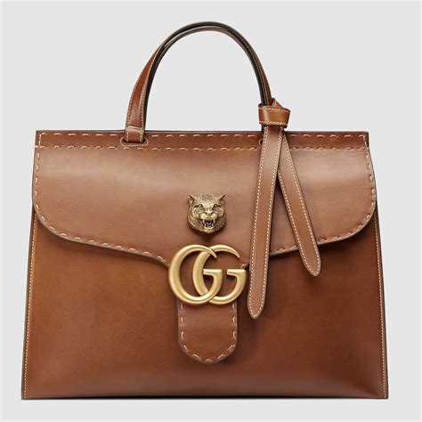 gucci brown bag price|Gucci brown leather bag vintage.